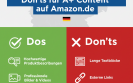 Dos und Don’ts für A+ Content